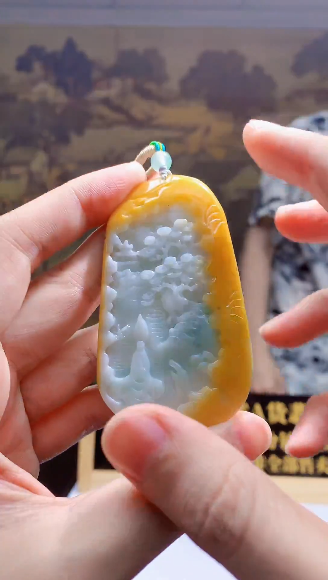 翡翠未镶嵌颈饰天然A货翡翠