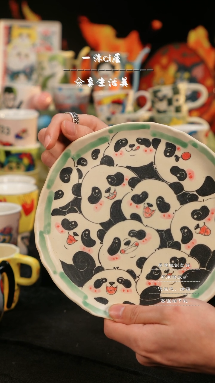 【闪购商品】摆件亲工手绘陶瓷-