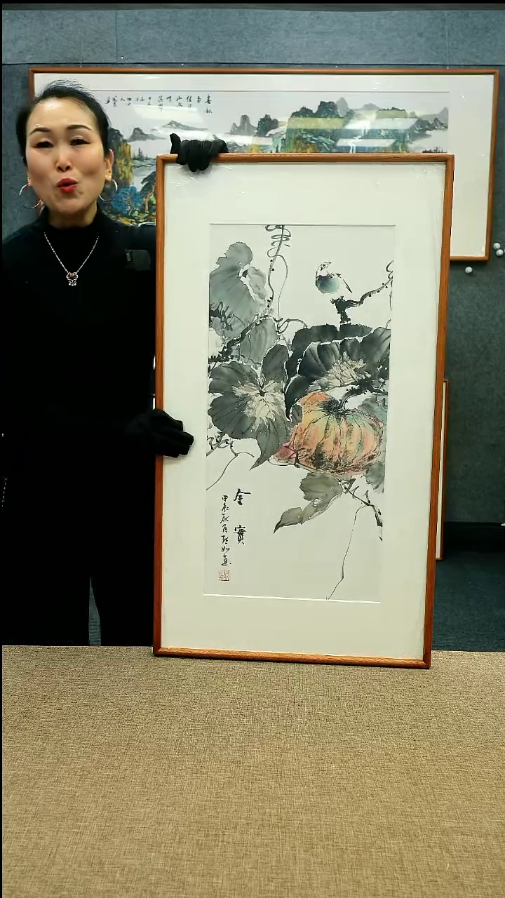 【闪购商品】国画52*92陈默如老师花鸟