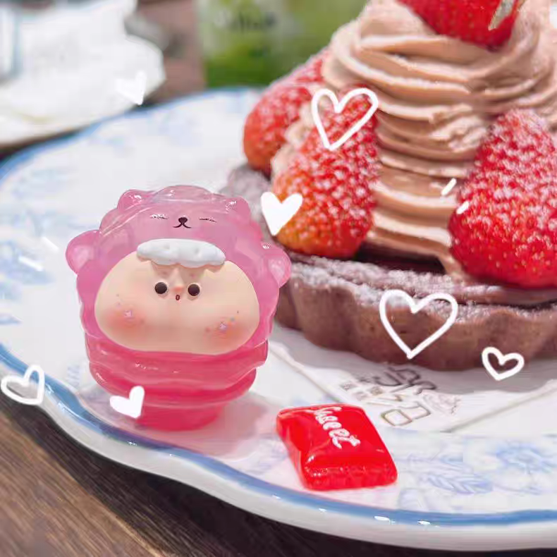 创意Q版可爱动物雪糕公仔手办系列手办盲盒可爱公仔