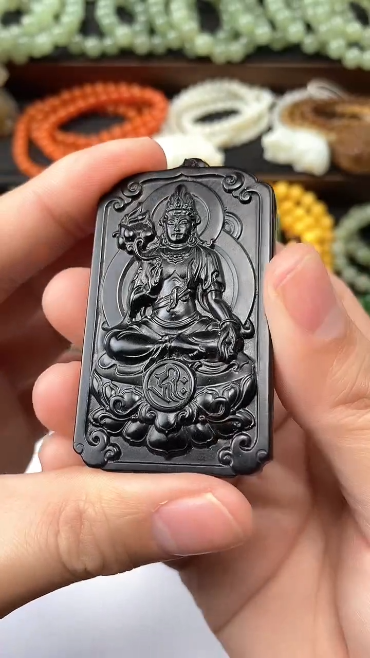【闪购商品】和田玉观音牌子未镶嵌1