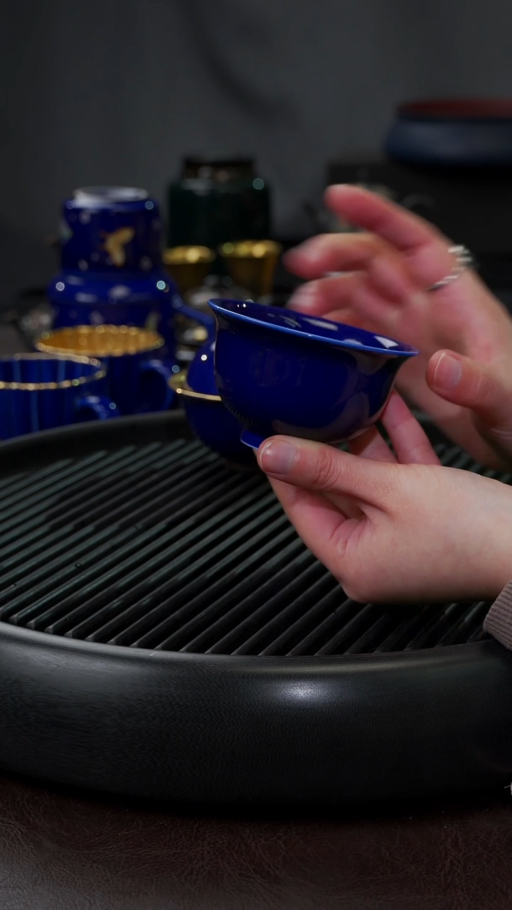 【闪购商品】杯【宜景窑蓝宝王子系列】杯子