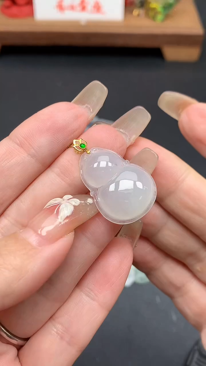 【闪购商品】翡翠吊坠(不含链)18K金镶嵌MS152744