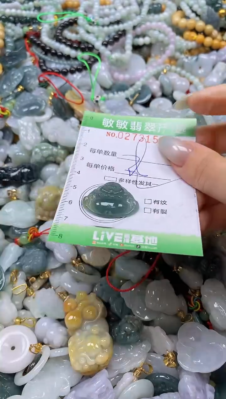 翡翠未镶嵌颈饰闪购0273159多样性发其一