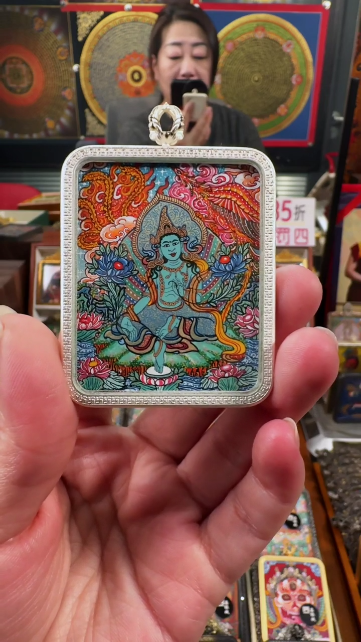 【闪购商品】吊坠壹善缘城手绘唐卡绿度年终大促