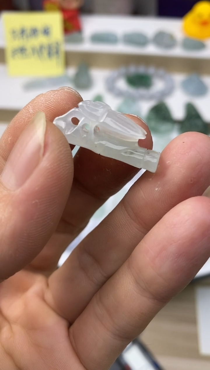 颈饰银S925镶嵌翡翠2天然缅甸翡翠A货一鸣惊人