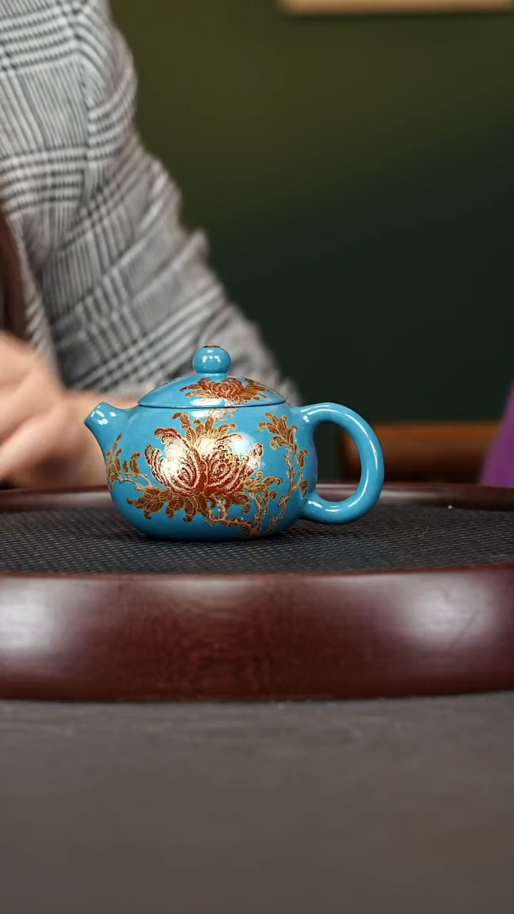 茶壶紫砂60ZLM西施 珐琅彩