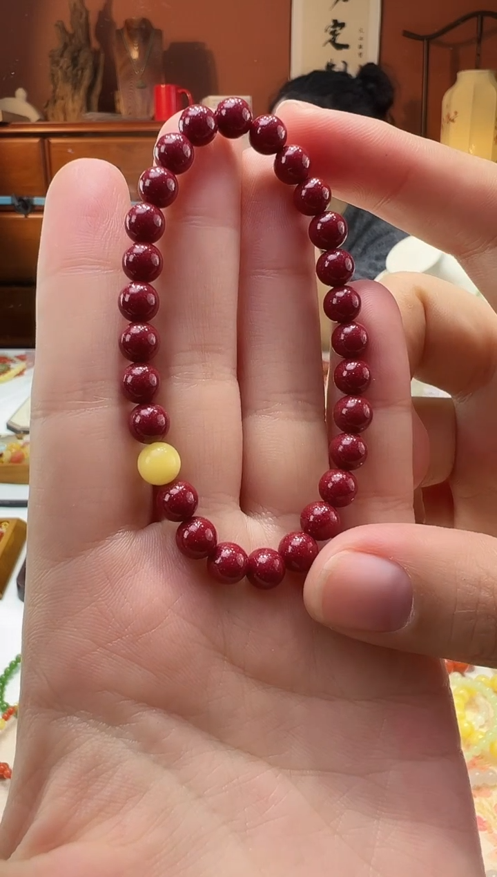 【闪购商品】玛瑙/玉髓手串未镶嵌朱砂紫金砂