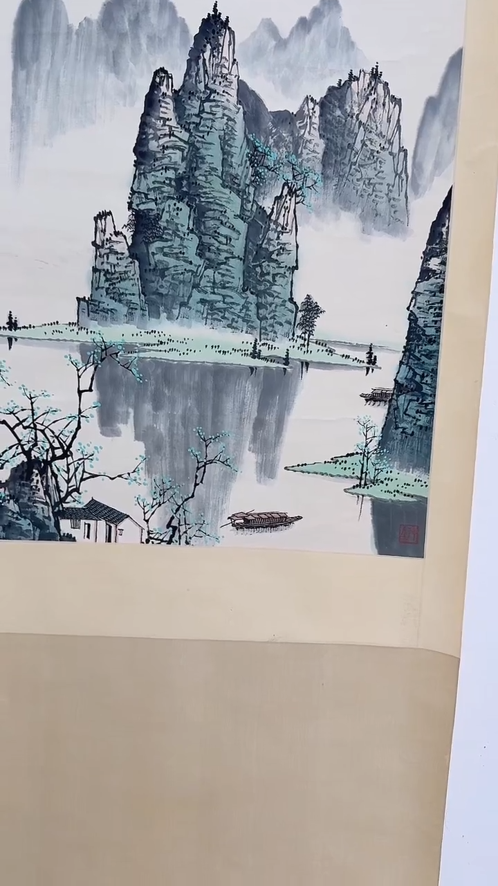 国画12-24-21白老师国画轴作品xz