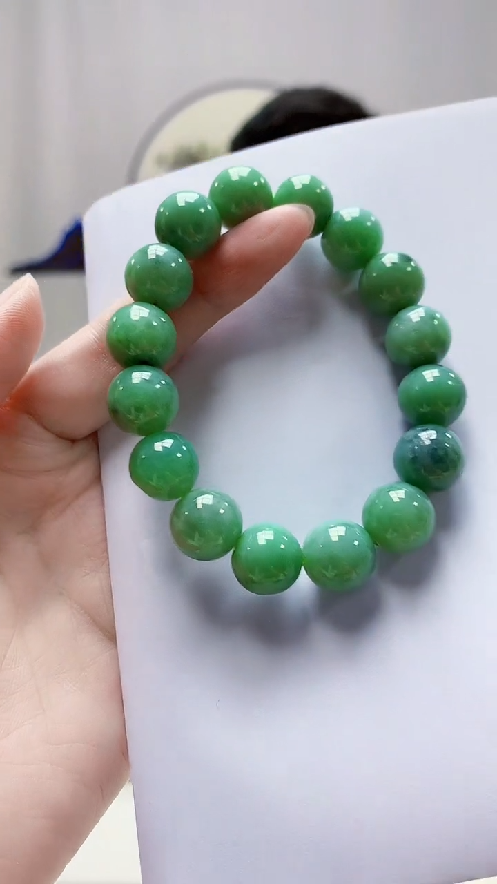 未镶嵌定制翡翠4917zm-毛货手串104