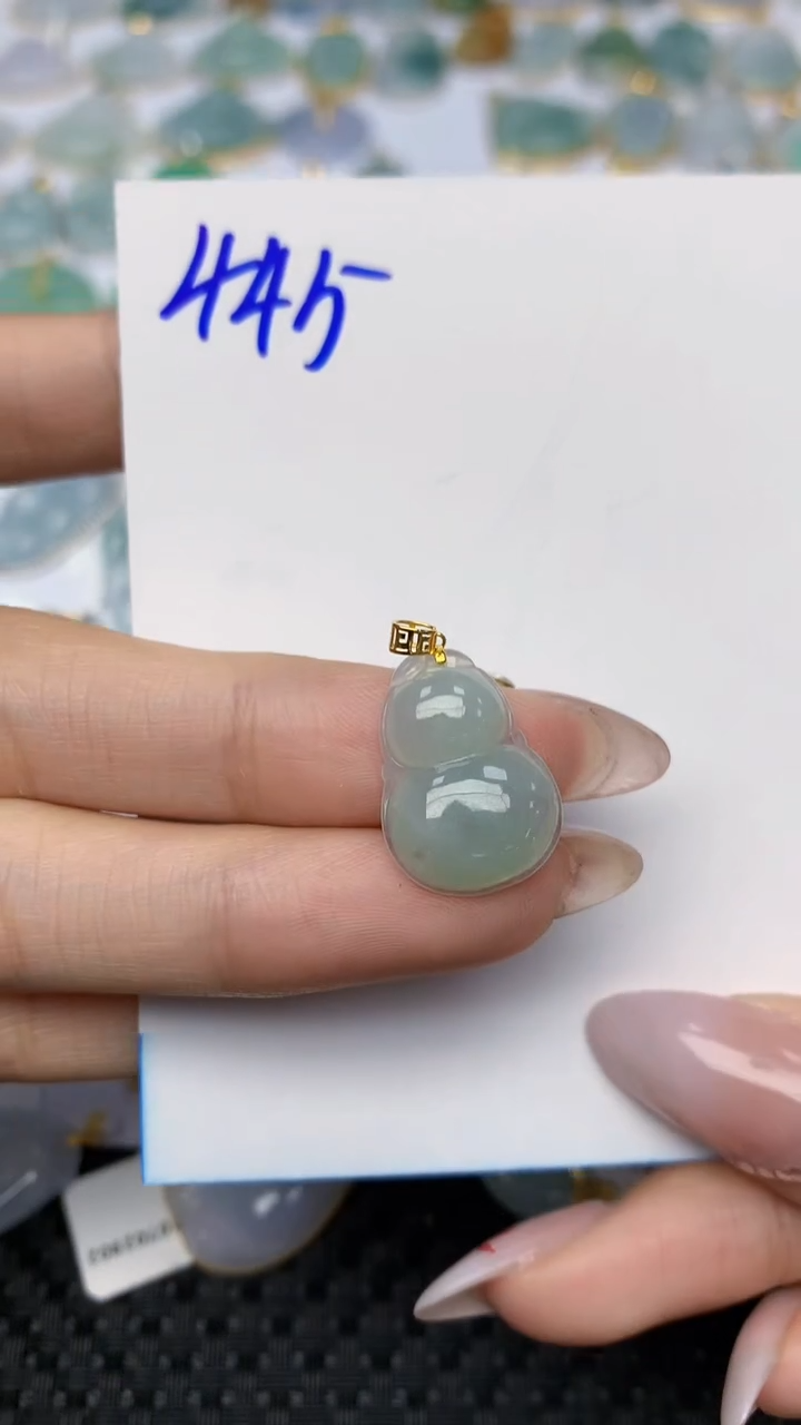 【闪购商品】翡翠颈饰18K金镶嵌 天然翡翠A货