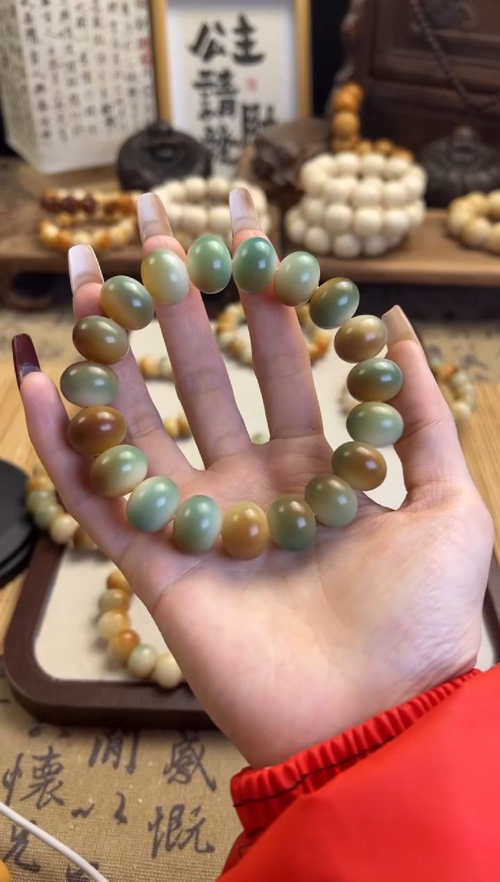 【闪购商品】菩提根/象牙果手串卡15飘花盘珠手串412