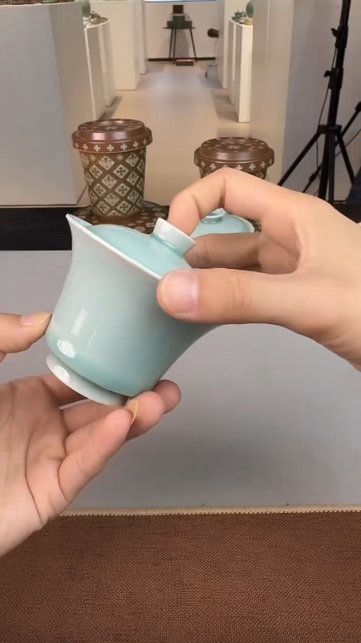 青瓷手工茶器包邮
