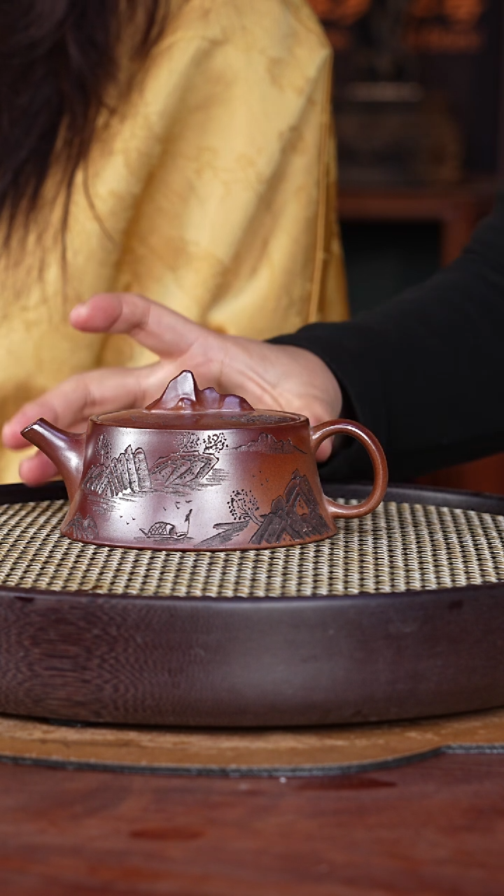 【闪购商品】紫砂茶壶葛家壶12-72 柴烧紫砂壶