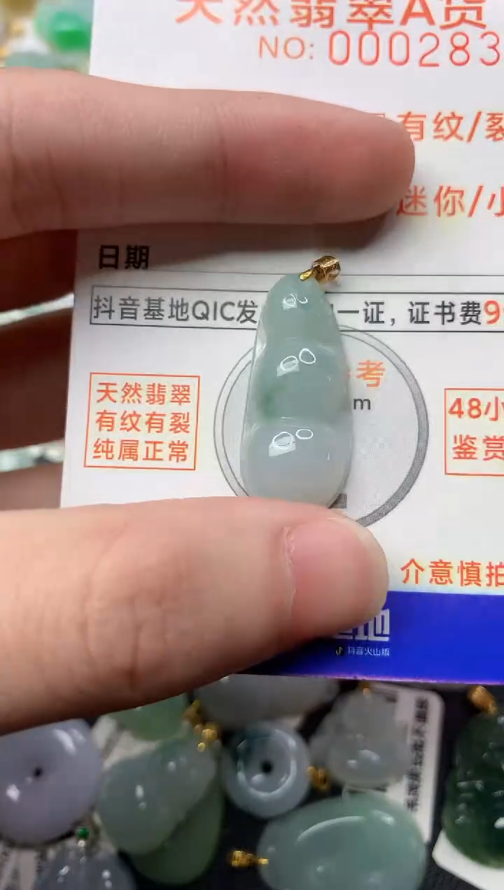 【闪购商品】翡翠颈饰18K金镶嵌............