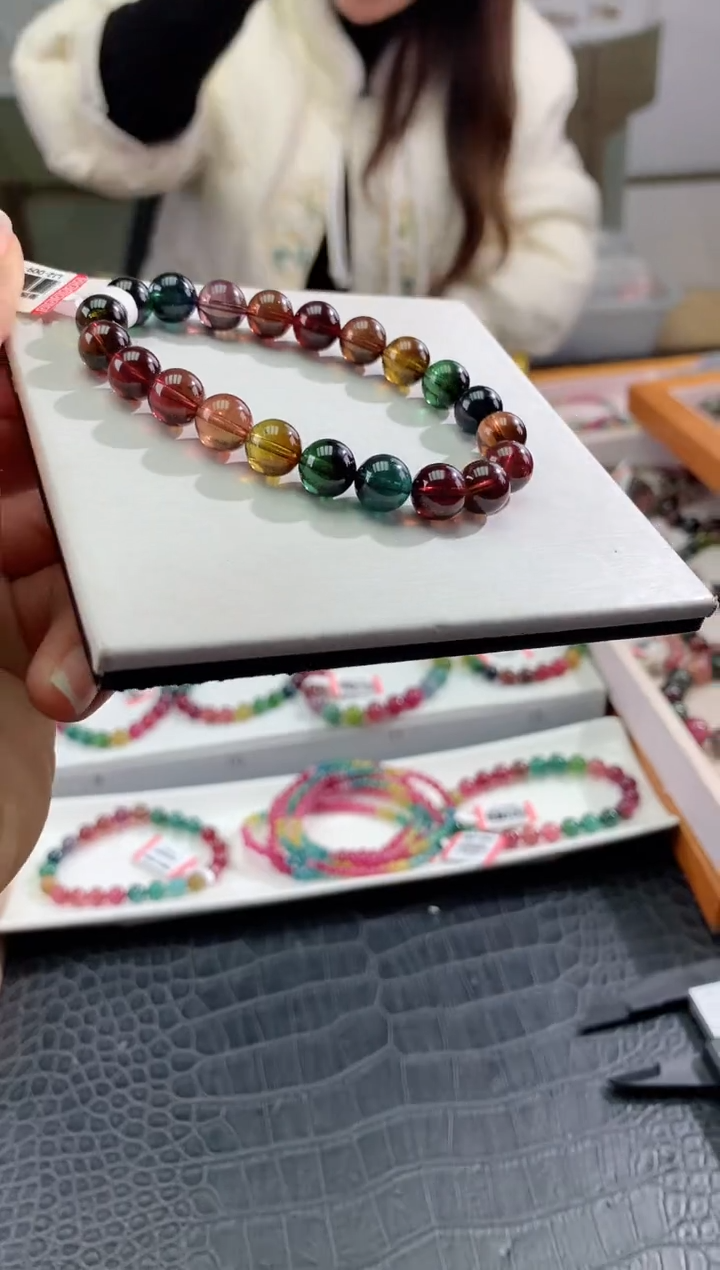 【闪购商品】碧玺手串未镶嵌多样性发一条