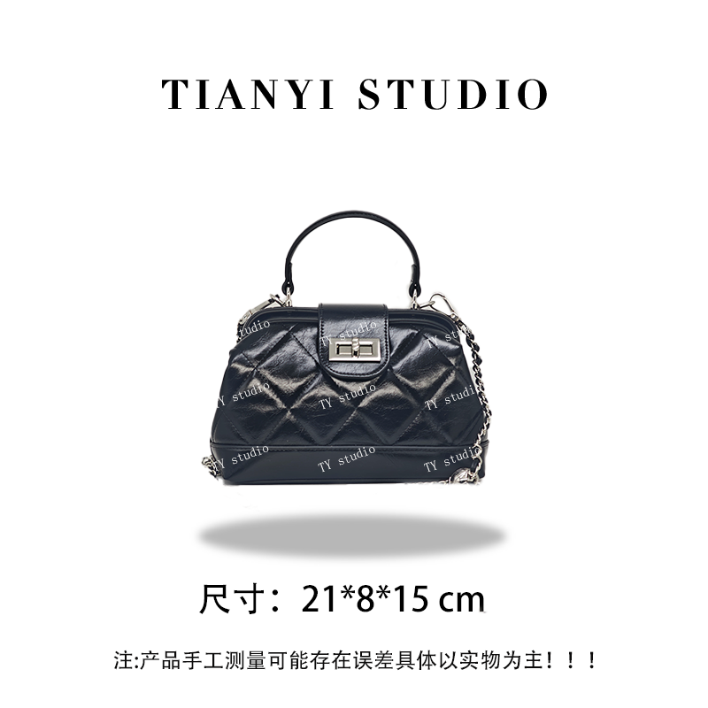 【TY】GQ-78182-黑色 轻奢高级韩版单肩潮流时尚简约女包