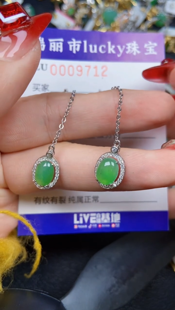 【闪购商品】翡翠颈饰银S925镶嵌9712