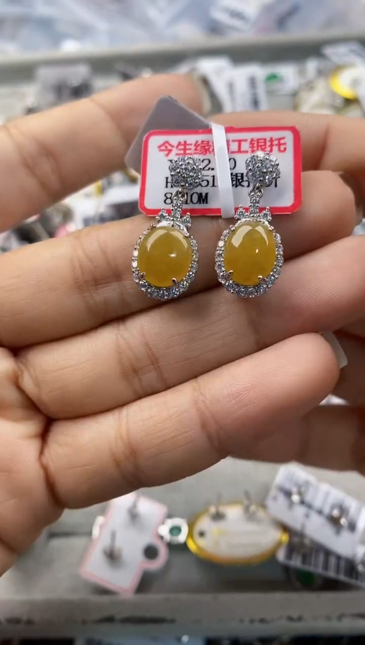 银S925镶嵌戒指翡翠333---4