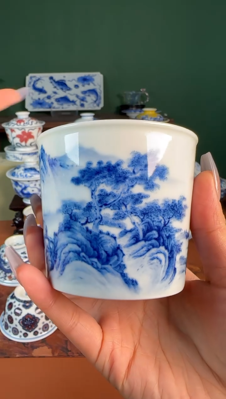 【闪购商品】杯福利 直筒山水  杯杯 