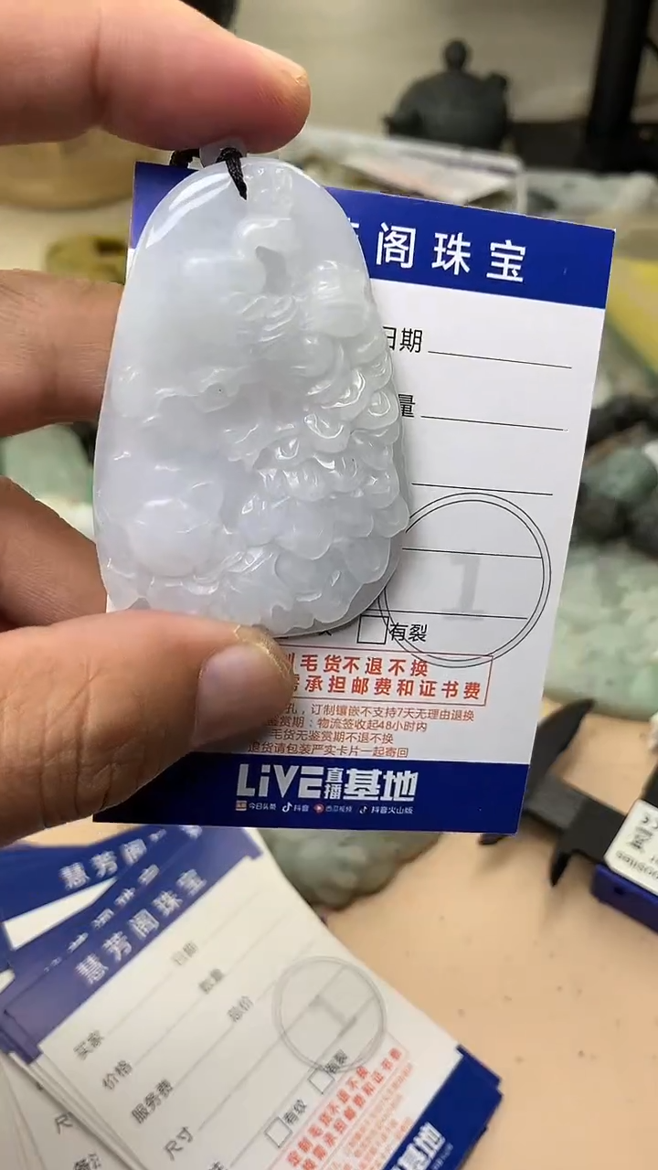 颈饰未镶嵌翡翠挂件