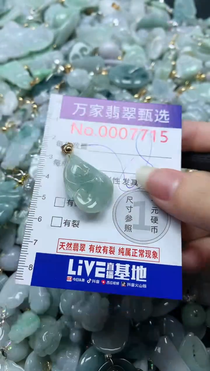 吊坠(不含链)未镶嵌翡翠7715