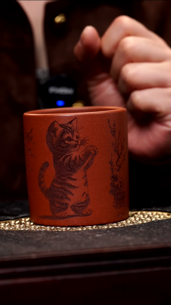 茶杯紫砂精品紫砂杯5