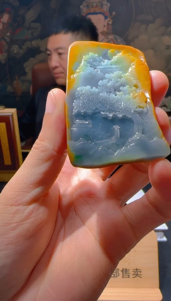 【闪购商品】定制翡翠未镶嵌L-@@QJSXJ215030