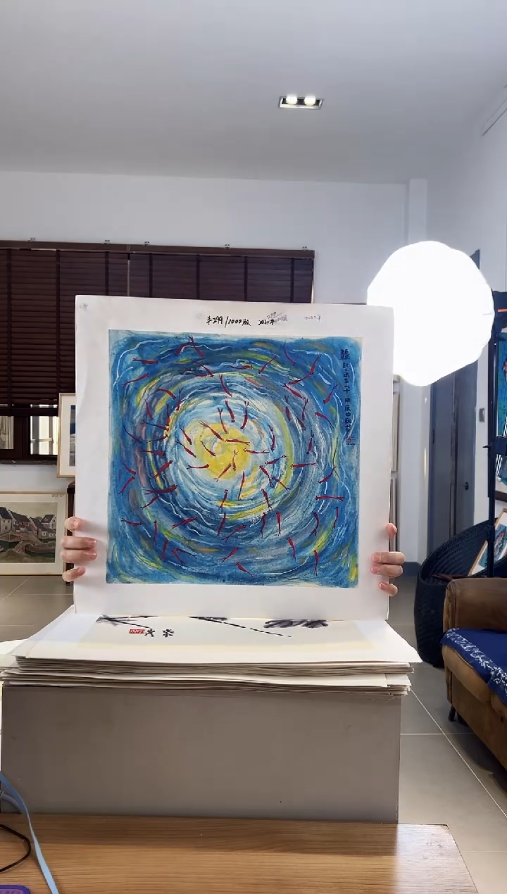 【闪购商品】版画限量亲签盖章版画S