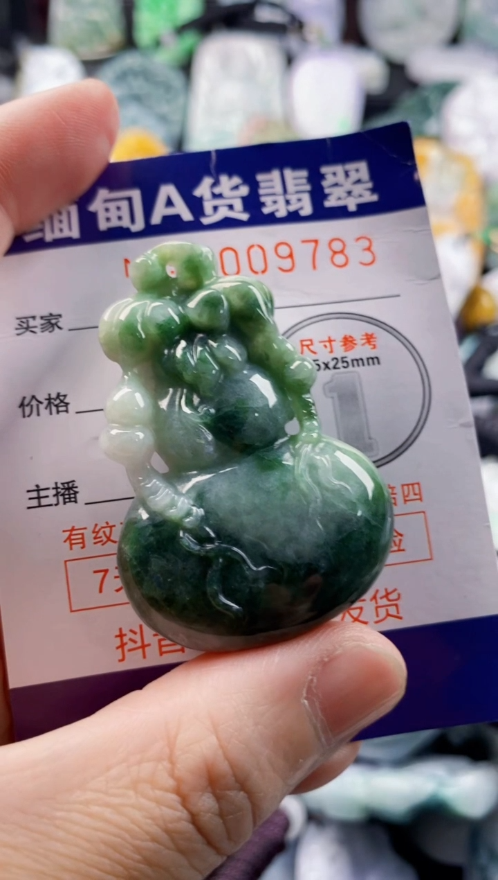 翡翠未镶嵌吊坠(不含链)1