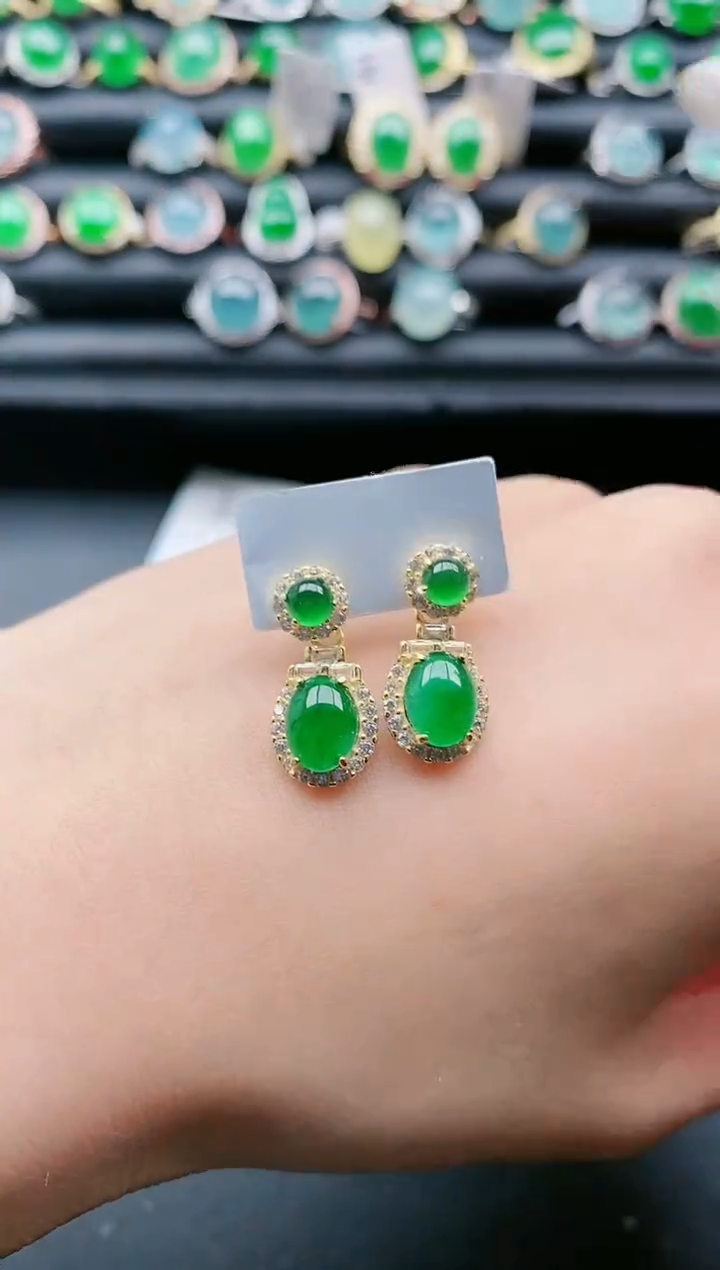 【闪购商品】翡翠戒指银S925镶嵌1111111