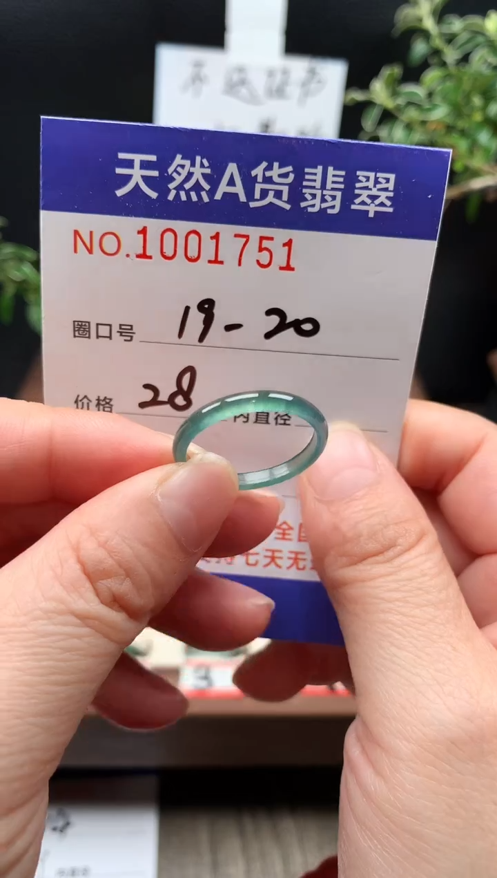 未镶嵌戒指翡翠19-20#