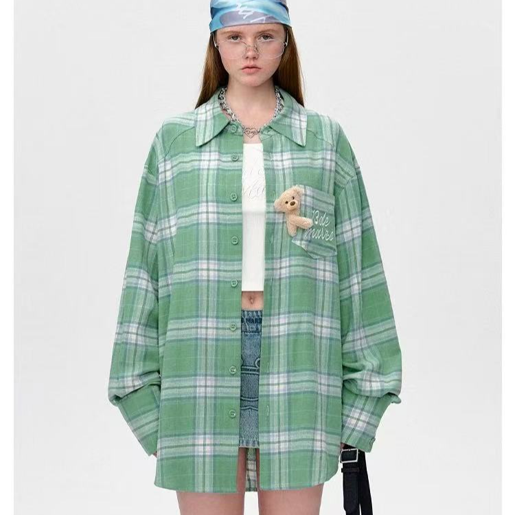 设计师品牌25早春口袋伴侣格子衬衫