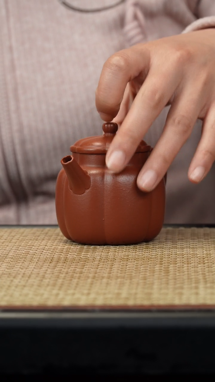 【闪购商品】紫砂茶壶生砂筋纹繁花瑕疵