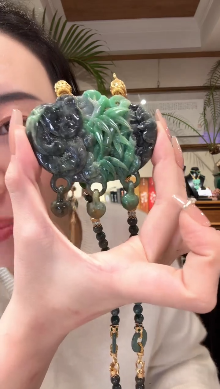 【闪购商品】翡翠颈饰未镶嵌国风