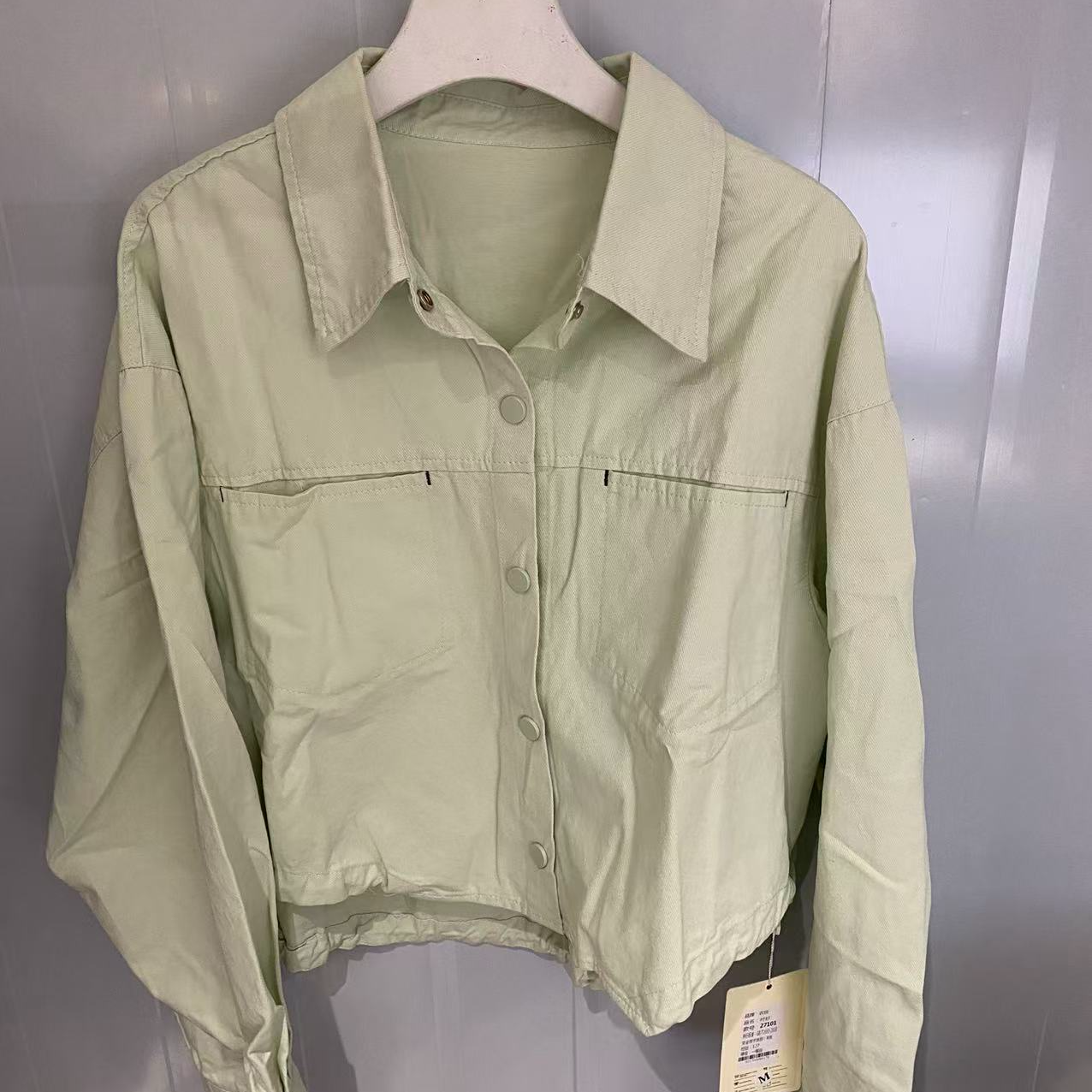 27101#短外套女士衬衫