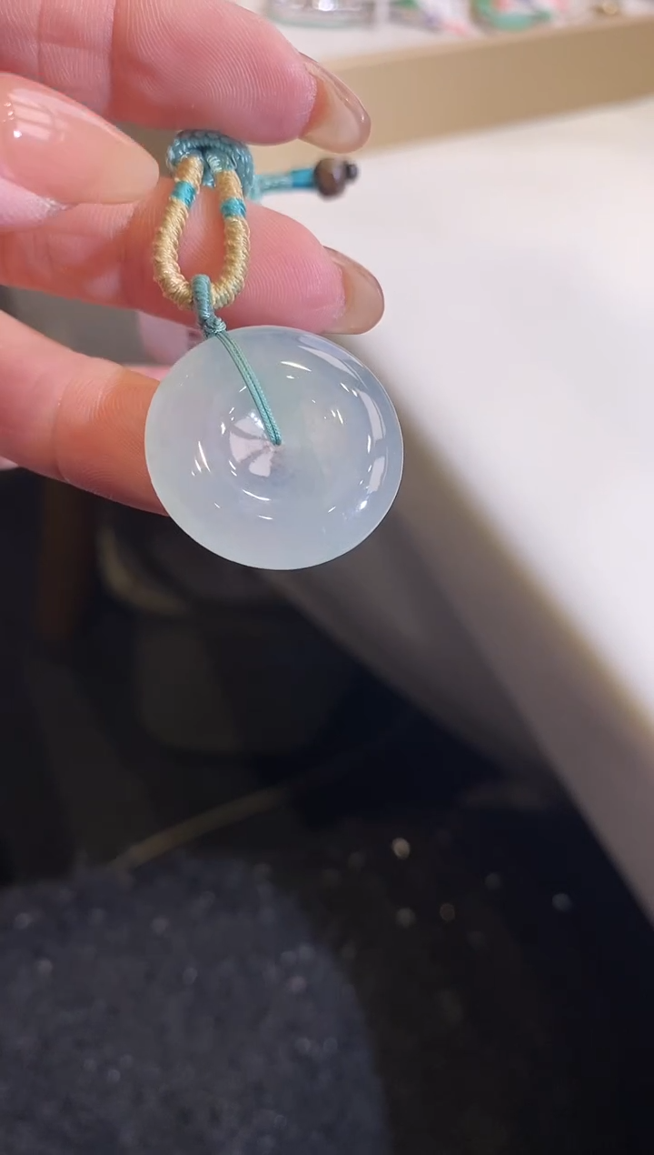 吊坠(不含链)未镶嵌翡翠平安扣