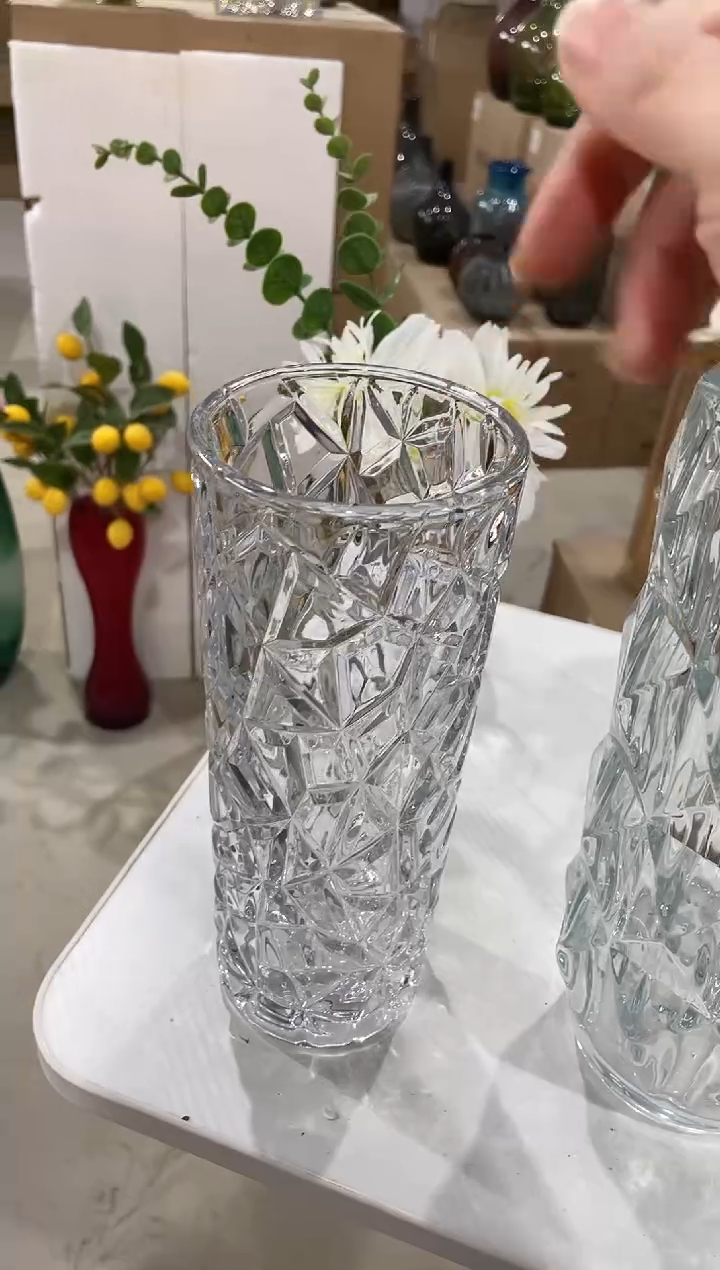 【闪购商品】无铅玻璃透明冰纹小号