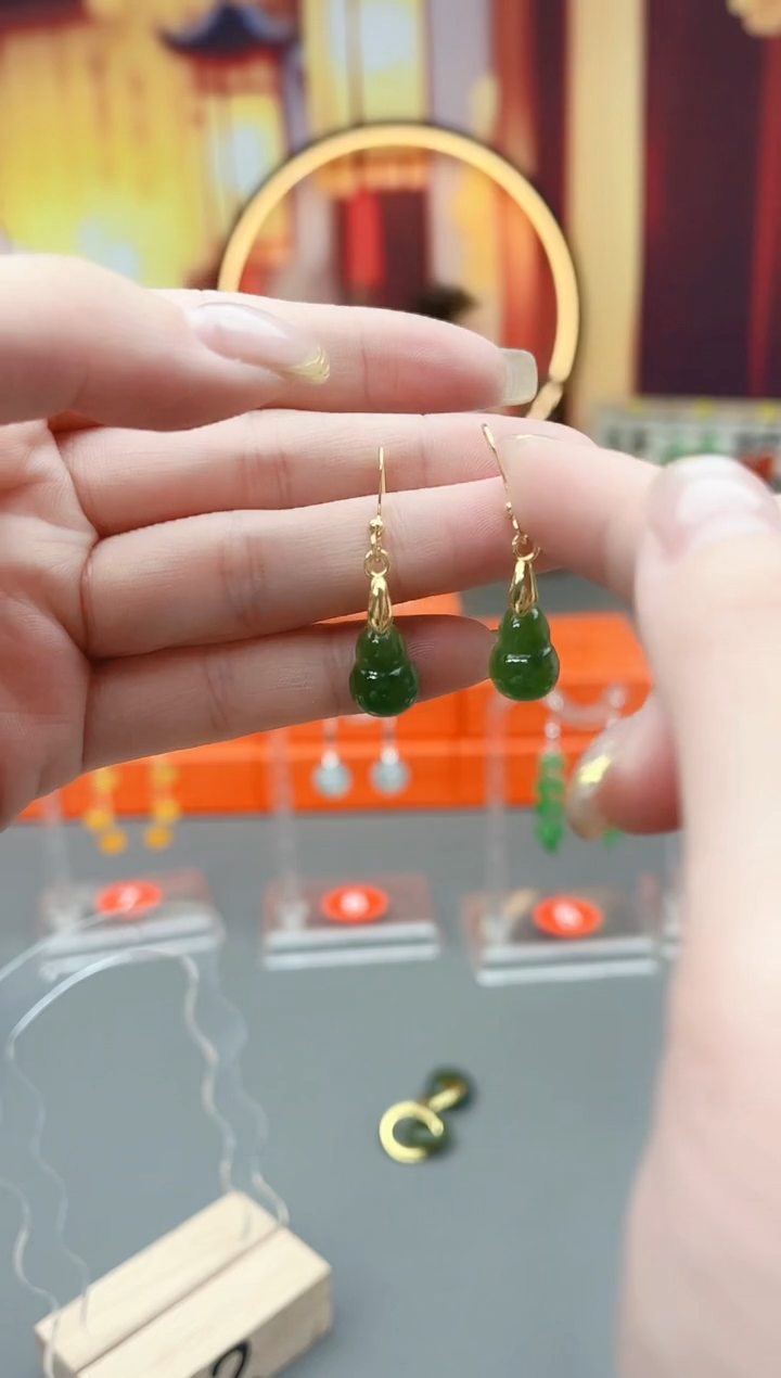 未镶嵌和田玉耳饰H03