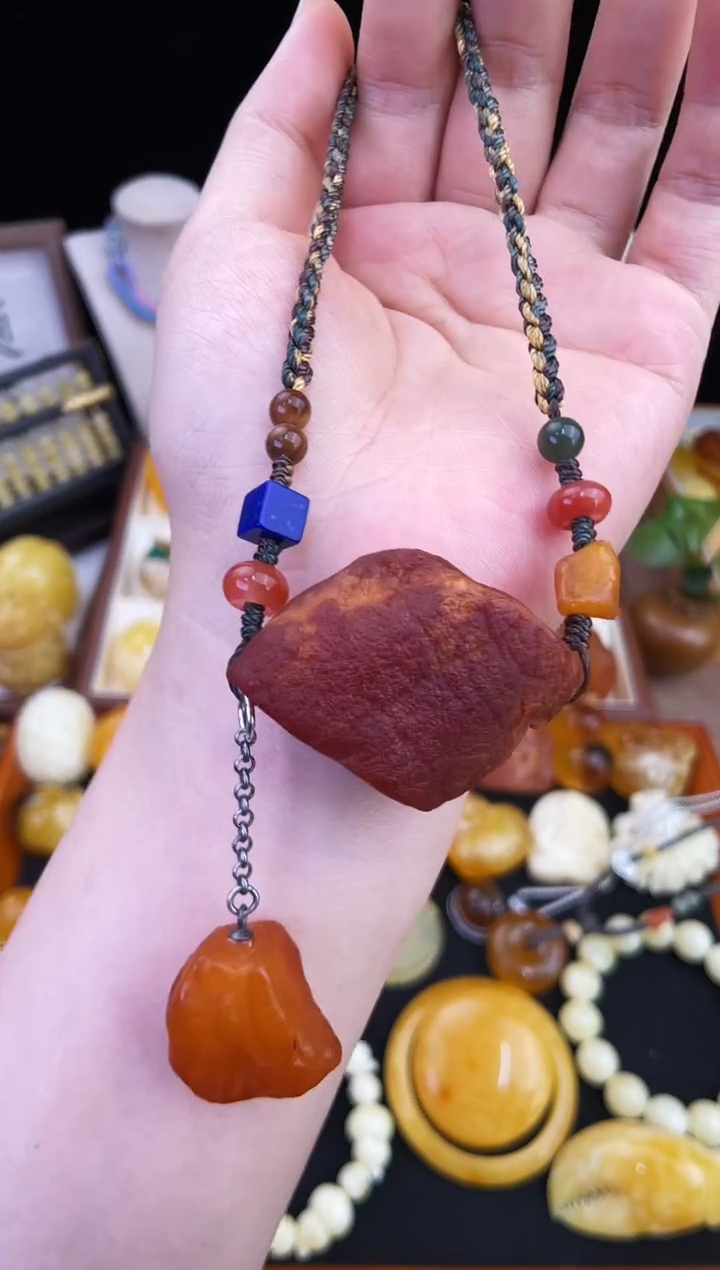 琥珀未镶嵌珠宝奇石柒月