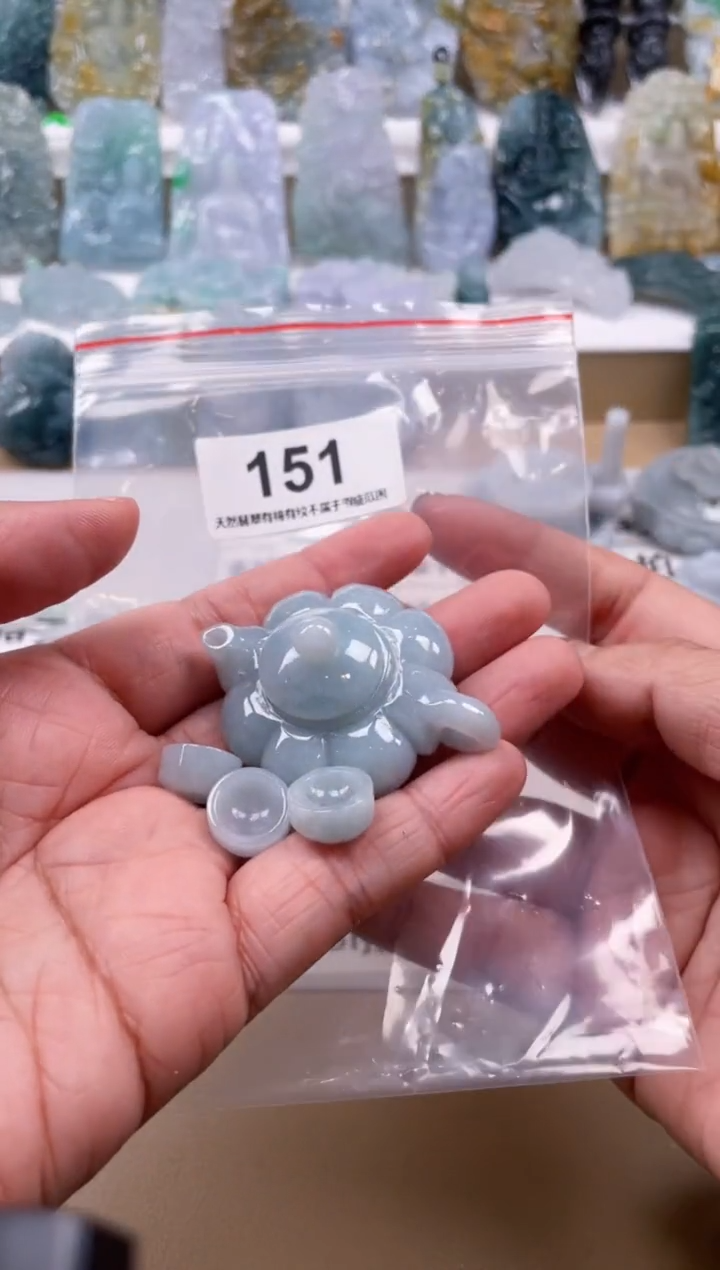 【闪购商品】翡翠颈饰未镶嵌天然缅甸A货翡翠151