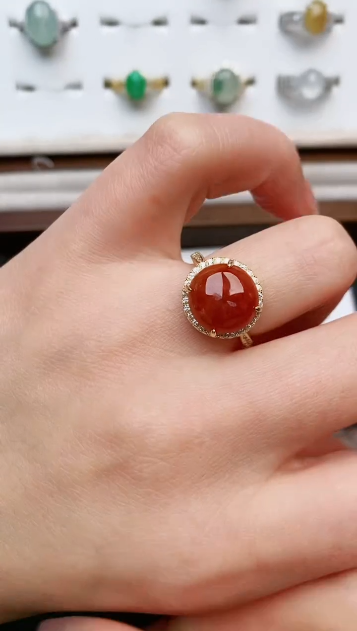 【闪购商品】翡翠戒指银S925镶嵌....