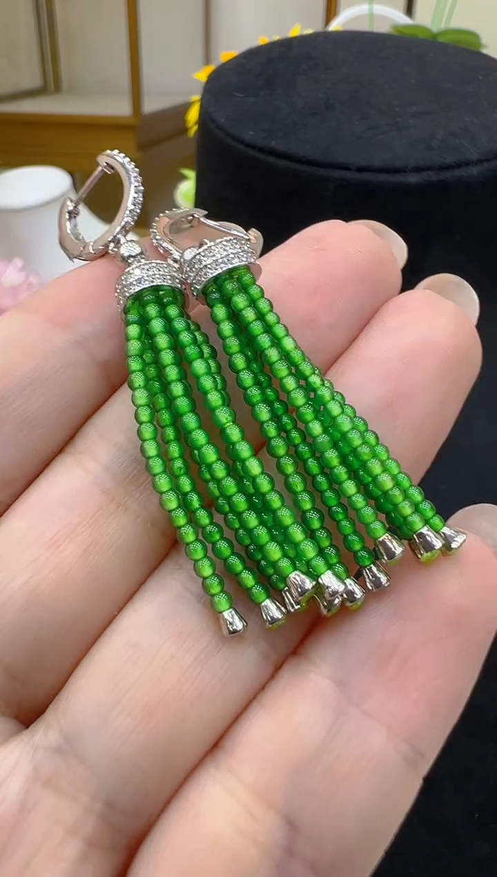 银S925镶嵌翡翠耳饰多样性团购发一件