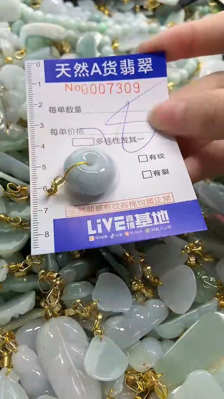 颈饰未镶嵌翡翠天然A货翡翠