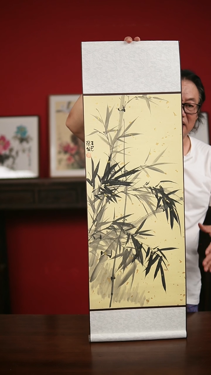 国画手写手绘-32*95卷轴