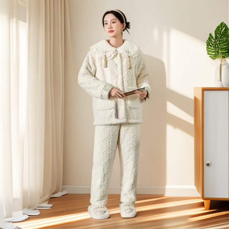 7631原创潮流高货家居服冬季睡衣套装高货可外穿