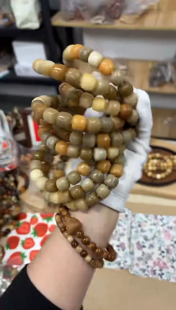 手串菩提根/象牙果13老莫瑕疵不挑（602）