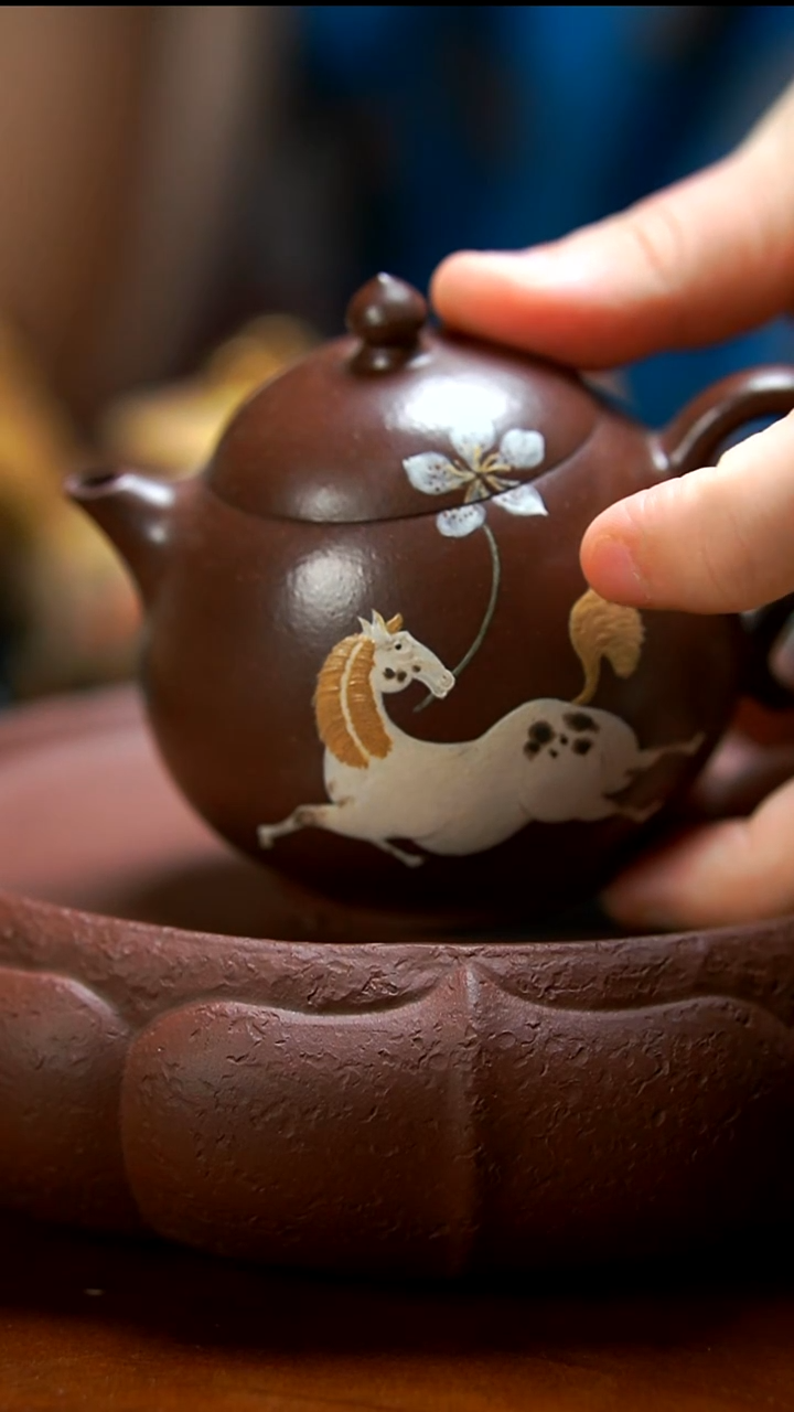 茶壶紫砂紫泥唐马壶