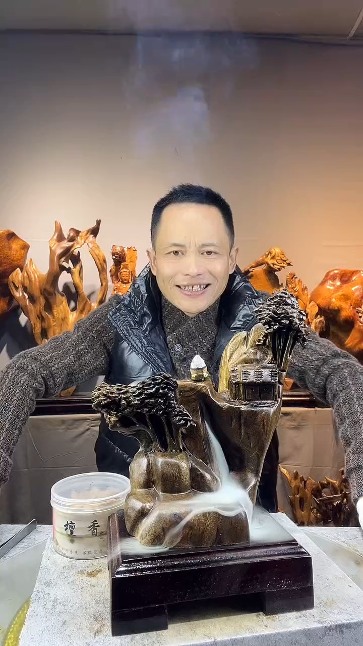 金丝楠宁**远小叶桢楠随行摆件22