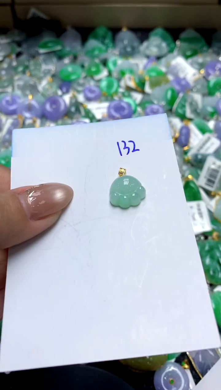 【闪购商品】翡翠颈饰18K金镶嵌111111111